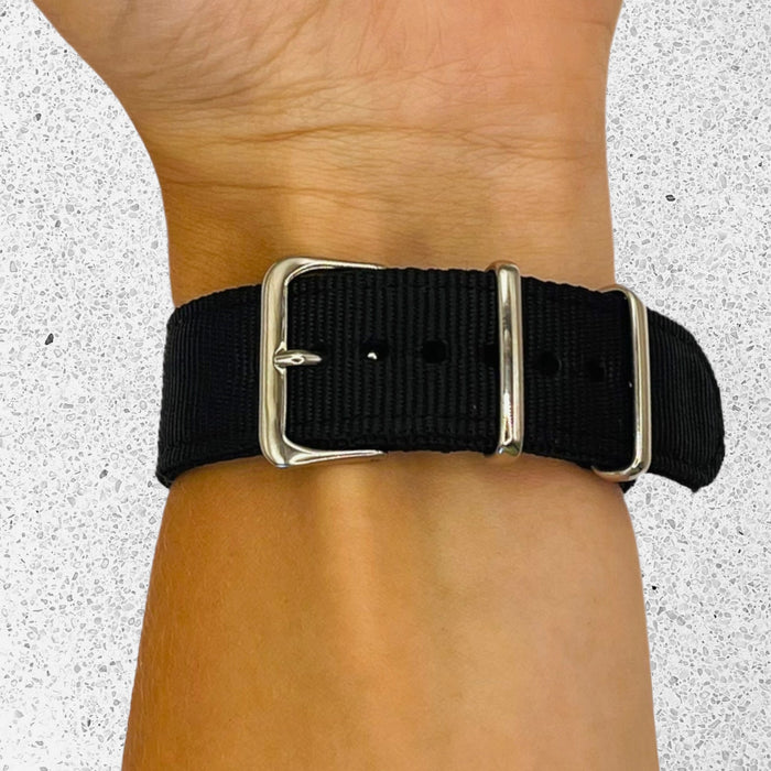 black-huawei-honor-magic-honor-dream-watch-straps-nz-nato-nylon-watch-bands-aus