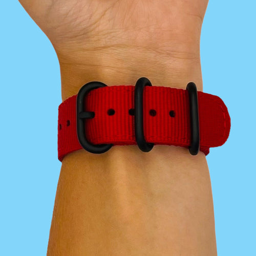 red-huawei-honor-s1-watch-straps-nz-nato-nylon-watch-bands-aus