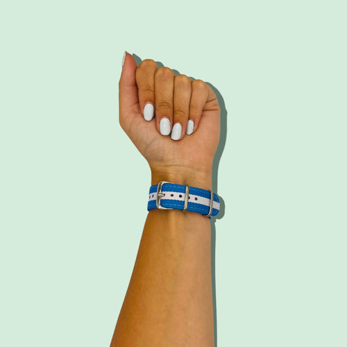 light-blue-white-huawei-honor-s1-watch-straps-nz-nato-nylon-watch-bands-aus