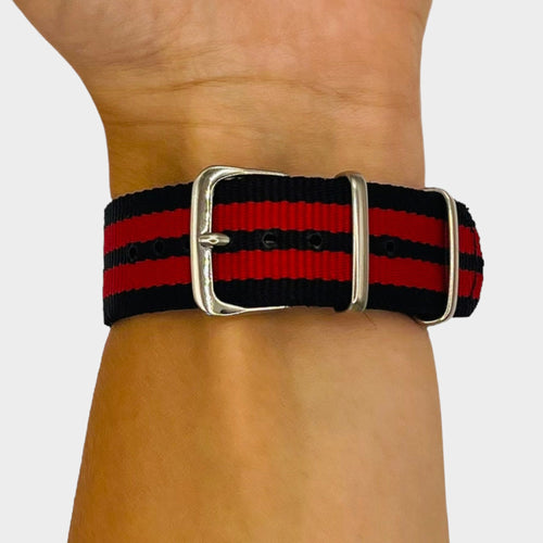 black-red-huawei-honor-s1-watch-straps-nz-nato-nylon-watch-bands-aus