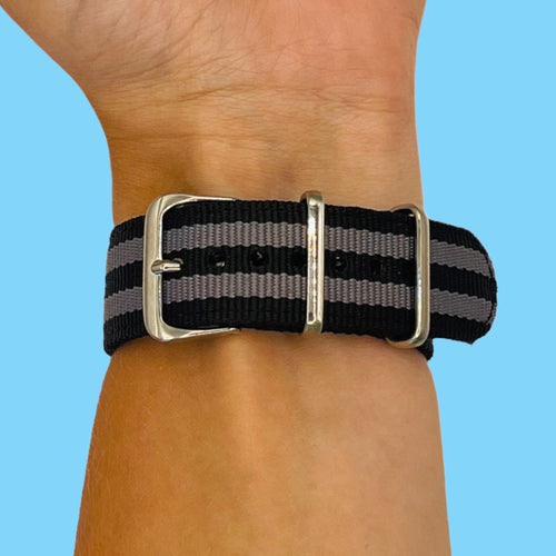 black-grey-garmin-vivomove-hr-hr-sports-watch-straps-nz-nato-nylon-watch-bands-aus