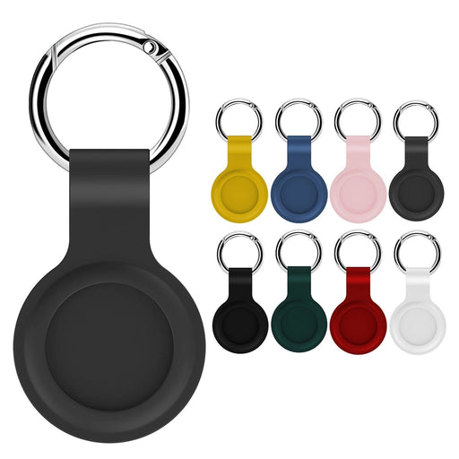 Blue Silicone Key Chain Cases compatible with Apple AirTags NZ