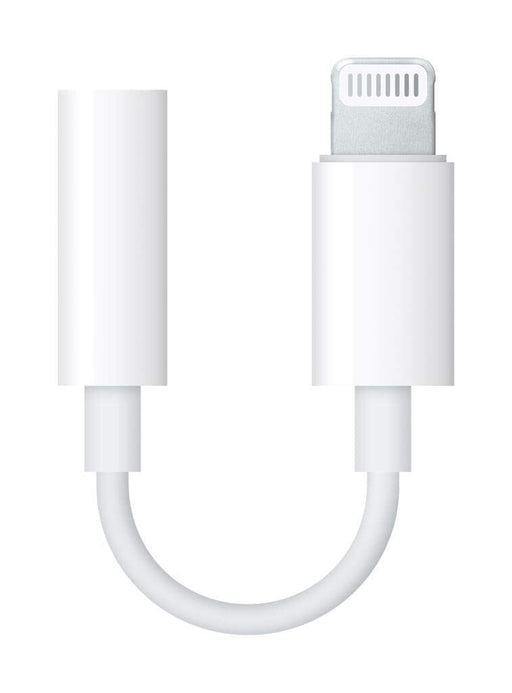 White Audio Adapter Cable compatible with Apple Lightning to 3.5mm Audio Jack NZ