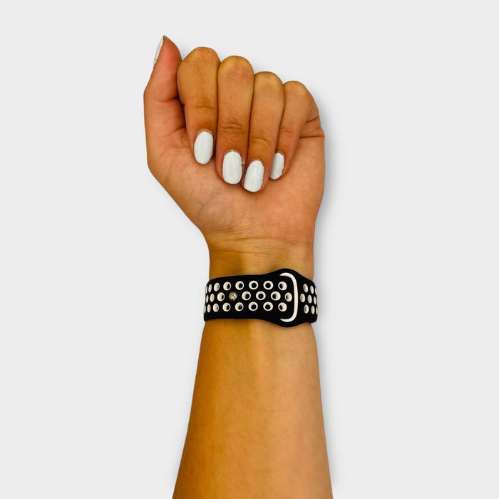 black-white-samsung-galaxy-watch-3-(41mm)-watch-straps-nz-silicone-sports-watch-bands-aus