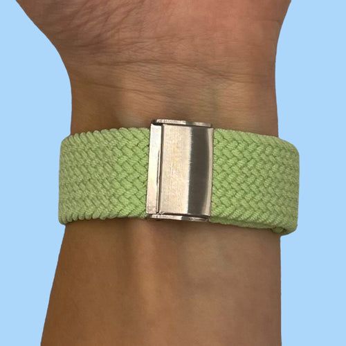 light-green-samsung-galaxy-watch-4-classic-(42mm-46mm)-watch-straps-nz-nylon-braided-loop-watch-bands-aus