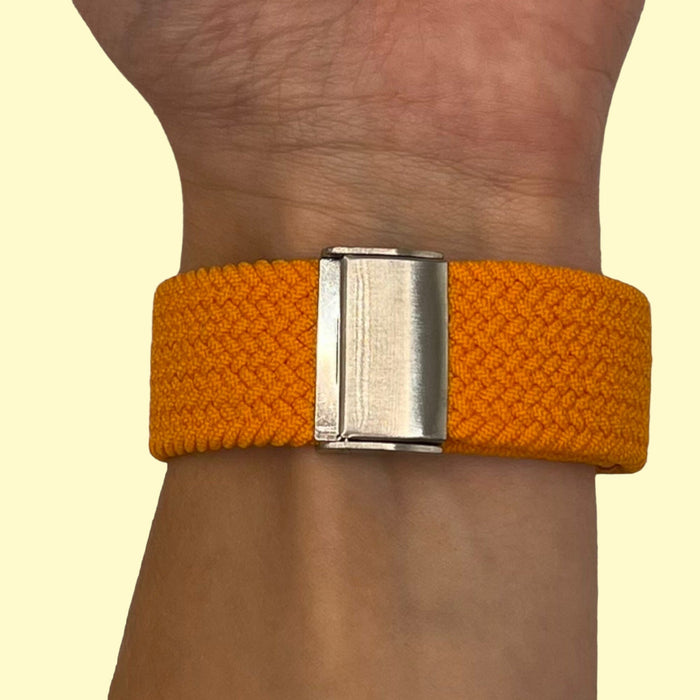 orange-huawei-honor-magic-watch-2-watch-straps-nz-nylon-braided-loop-watch-bands-aus