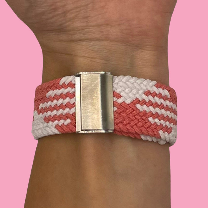 pink-white-ticwatch-pro,-pro-s,-pro-2020-watch-straps-nz-nylon-braided-loop-watch-bands-aus