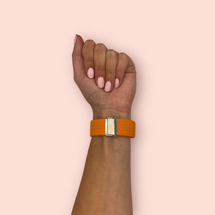 orange-huawei-22mm-range-watch-straps-nz-nylon-braided-loop-watch-bands-aus