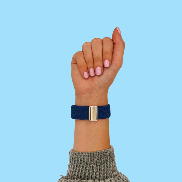 blue-garmin-forerunner-955-watch-straps-nz-nylon-braided-loop-watch-bands-aus