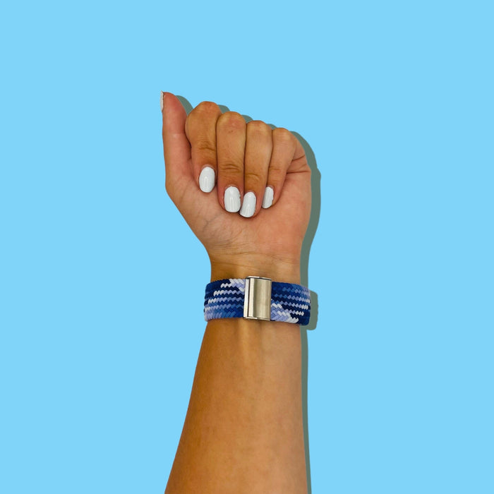 blue-white-huawei-honor-magic-watch-2-watch-straps-nz-nylon-braided-loop-watch-bands-aus