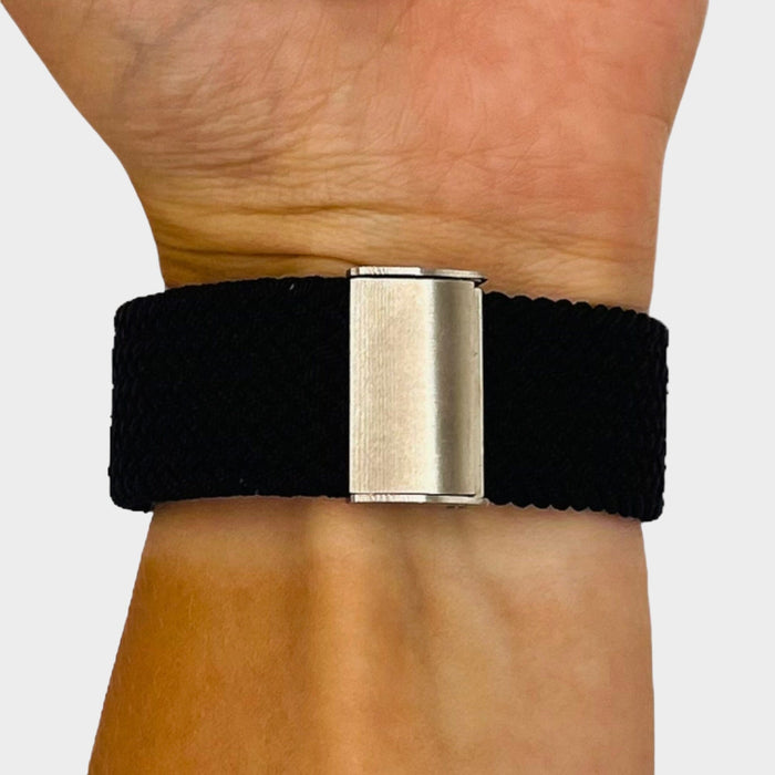 black-garmin-forerunner-265-watch-straps-nz-nylon-braided-loop-watch-bands-aus