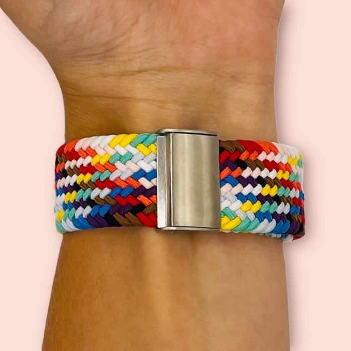 multi-coloured-ticwatch-gtx-watch-straps-nz-nylon-braided-loop-watch-bands-aus