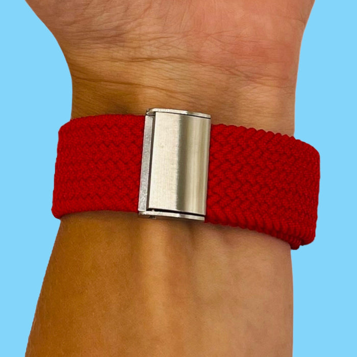 red-huawei-honor-magic-watch-2-watch-straps-nz-nylon-braided-loop-watch-bands-aus