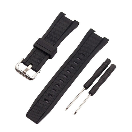Black Replacement Watch Straps Compatible with the Casio GST Range NZ