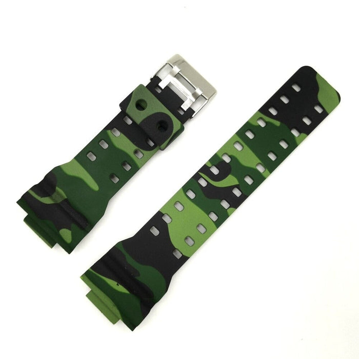 Grey Camo Silicone Watch Straps Compatible with the Casio G-Shock GA Series + More NZ