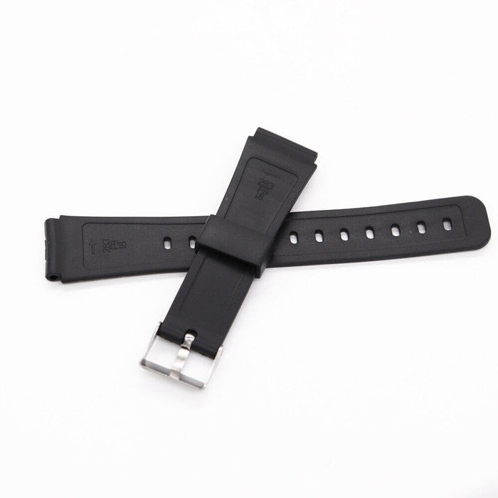 Silver Buckle Silicone Watch Straps Compatible with the Casio F Range - F91 and more NZ