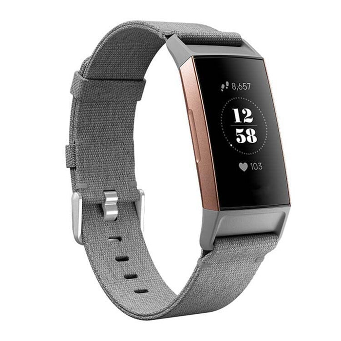 Orange Stylish Canvas Watch Straps Compatible with the Fitbit Charge 3 & Charge 4 NZ