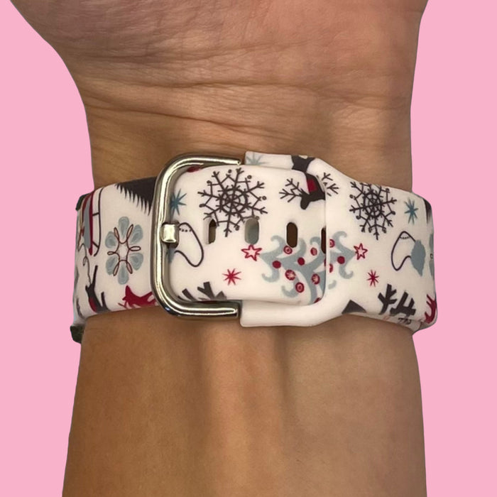 winter-wonderland-huawei-honor-magic-watch-2-watch-straps-nz-christmas-watch-bands-aus