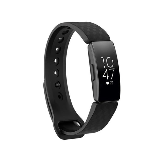 Black Replacement Silicone Watch Straps Compatible with the Fitbit Inspire / Inspire HR NZ