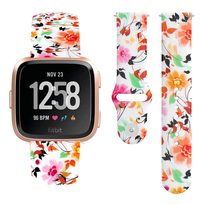 fitbit-sense-watch-straps-nz-versa-3-pattern-watch-bands-aus-flowers-white
