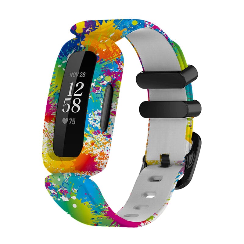 replacement-Silicone-Fitbit-Ace-3-watch-straps-paint-splat-117104