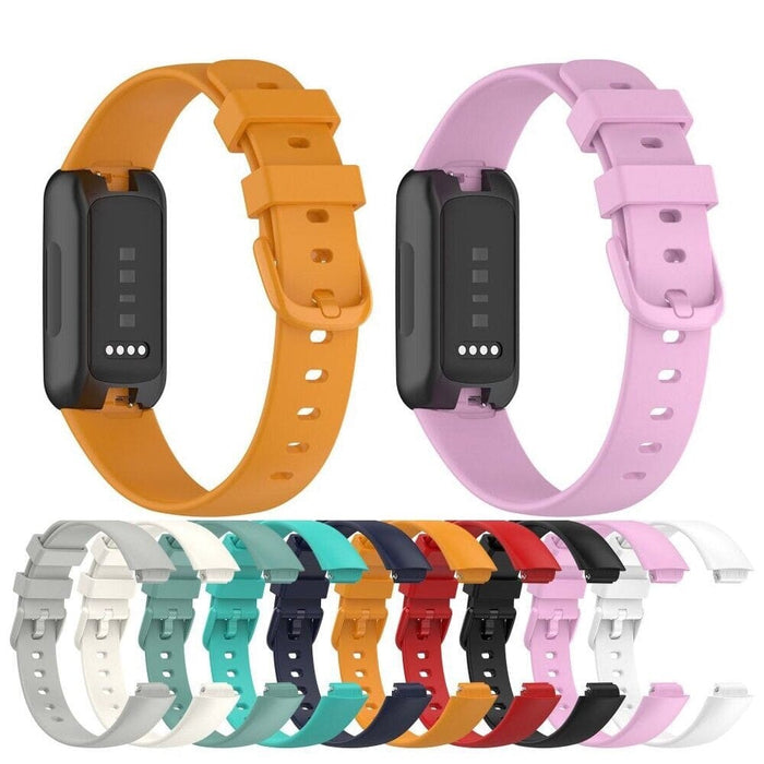 Black Silicone Watch Straps Compatible with the Fitbit Inspire 3 NZ