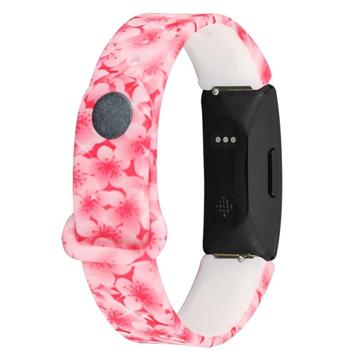 Paw Prints Silicone Patterned Watch Straps Compatible with the Fitbit Ace 2 NZ