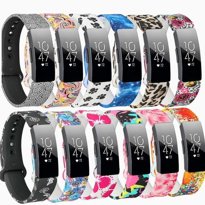 90's Silicone Patterned Watch Straps Compatible with the Fitbit Ace 2 NZ