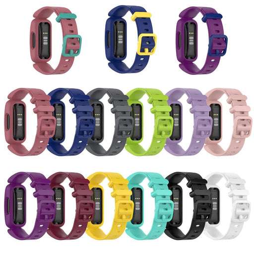 Black Silicone Watch Straps Compatible with the Fitbit Ace 3 NZ