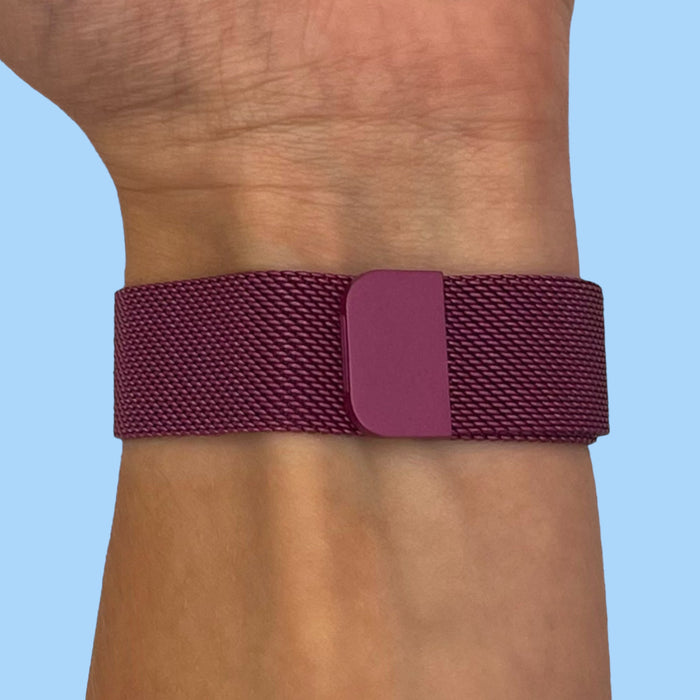 purple-metal-ticwatch-5-pro-watch-straps-nz-milanese-watch-bands-aus