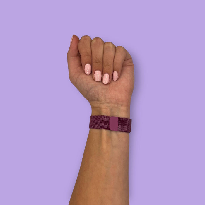 purple-metal-huawei-watch-3-pro-watch-straps-nz-milanese-watch-bands-aus