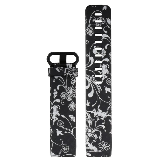 2 - Waterdrops Replacement Pattern Watch Straps compatible with the Fitbit Charge 3 & Charge 4 NZ