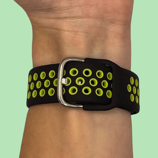 black-and-green-garmin-foretrex-601-foretrex-701-watch-straps-nz-silicone-sports-watch-bands-aus