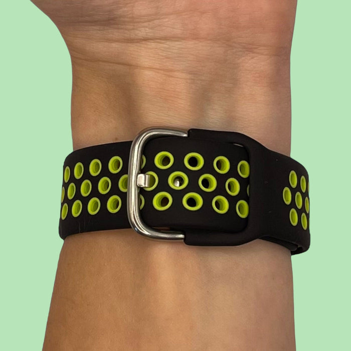 black-and-green-garmin-fenix-7-watch-straps-nz-silicone-sports-watch-bands-aus