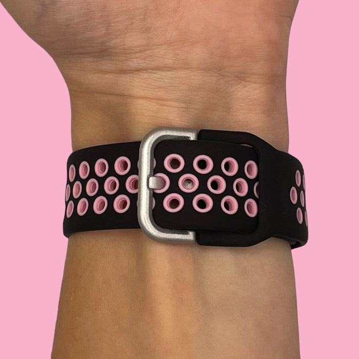 black-and-pink-garmin-epix-(gen-2)-watch-straps-nz-silicone-sports-watch-bands-aus