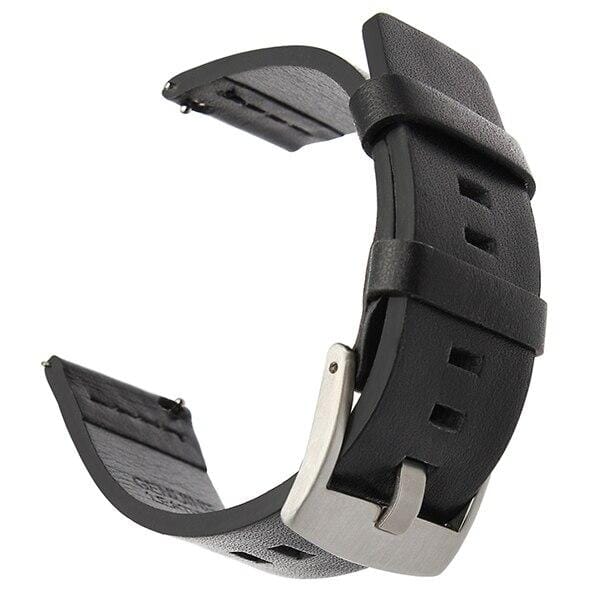 black-silver-buckle-garmin-forerunner-945-watch-straps-nz-leather-watch-bands-aus