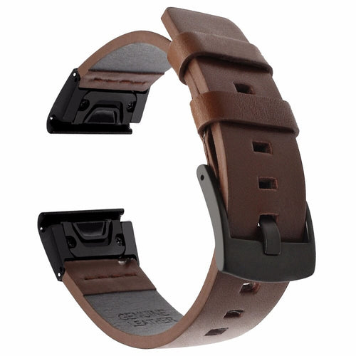 brown-garmin-quatix-6-watch-straps-nz-leather-watch-bands-aus