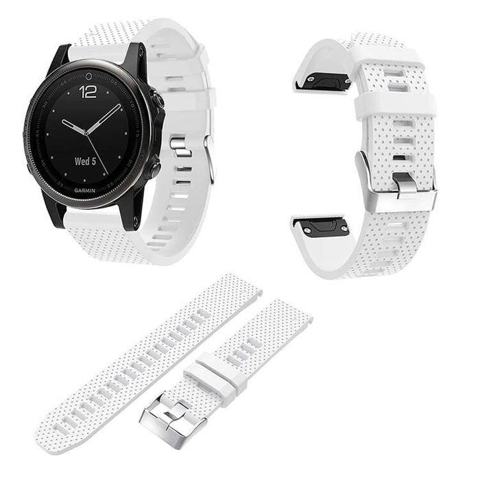 white-garmin-quatix-6x-watch-straps-nz-silicone-watch-bands-aus