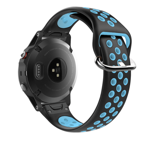 black-and-blue-garmin-fenix-5-watch-straps-nz-silicone-sports-watch-bands-aus