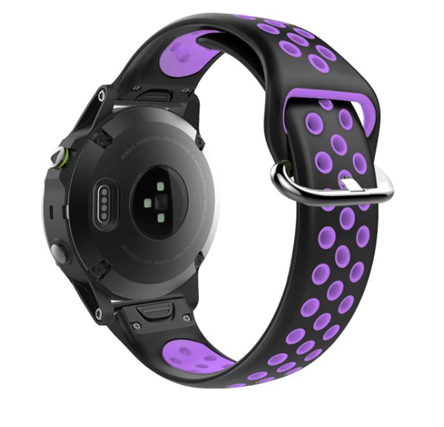 black-and-purple-garmin-forerunner-965-watch-straps-nz-silicone-sports-watch-bands-aus