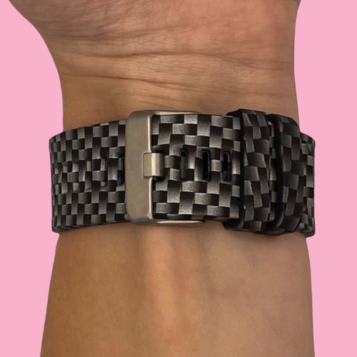 black-checks-garmin-marq-watch-straps-nz-pattern-silicone-watch-bands-aus