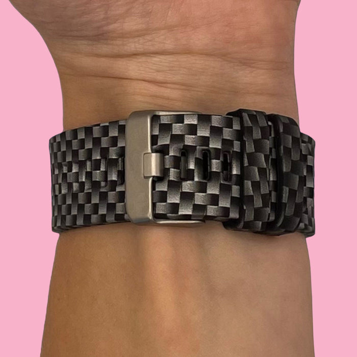 black-checks-garmin-epix-(gen-2)-watch-straps-nz-pattern-silicone-watch-bands-aus