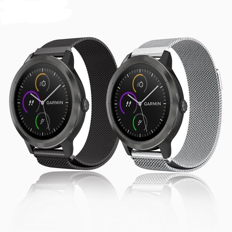 black-metal-garmin-vivomove-3-watch-straps-nz-milanese-watch-bands-aus