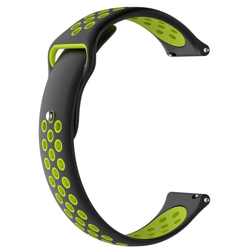 black-green-coros-apex-2-watch-straps-nz-silicone-sports-watch-bands-aus