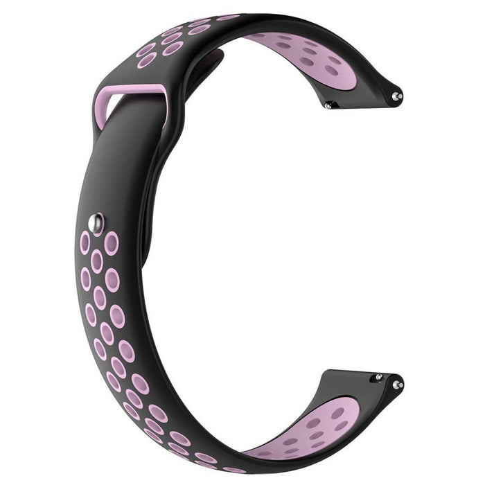black-pink-samsung-galaxy-watch-6-classic-(43mm)-watch-straps-nz-silicone-sports-watch-bands-aus