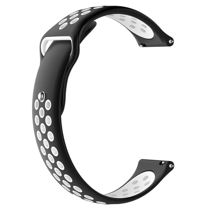 black-white-samsung-galaxy-watch-6-classic-(43mm)-watch-straps-nz-silicone-sports-watch-bands-aus