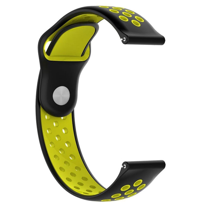 black-yellow-samsung-galaxy-watch-3-(41mm)-watch-straps-nz-silicone-sports-watch-bands-aus