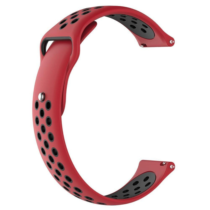 red-black-ticwatch-5-pro-watch-straps-nz-silicone-sports-watch-bands-aus