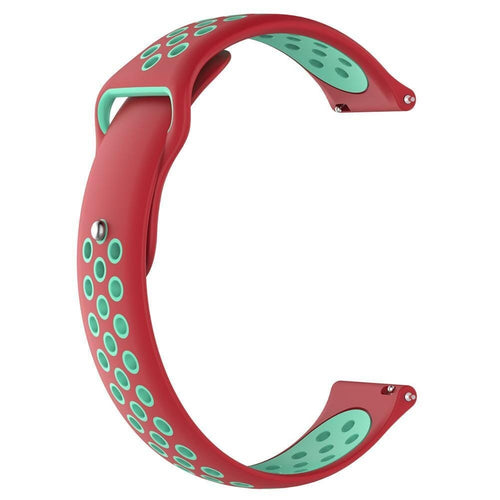 red-green-ticwatch-5-pro-watch-straps-nz-silicone-sports-watch-bands-aus