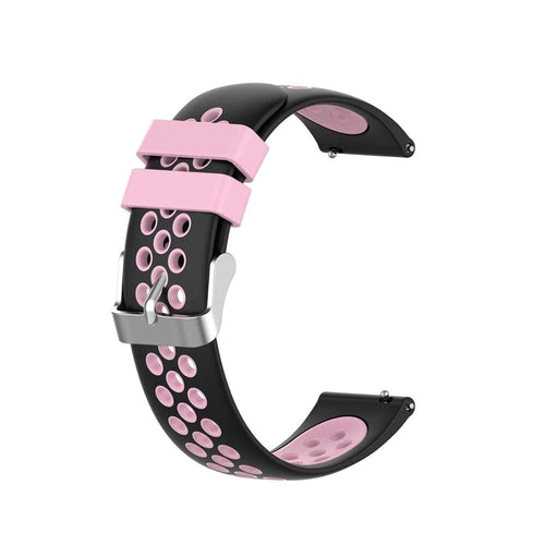 black-pink-garmin-approach-s70-(42mm)-watch-straps-nz-silicone-sports-watch-bands-aus